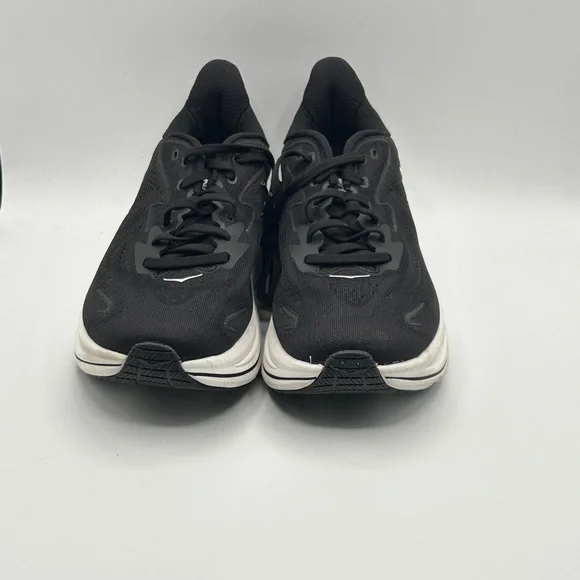 Hoka Clifton 10 Womes 9B Black and White Athletic Sneakers S22 - Picture 4 of 8